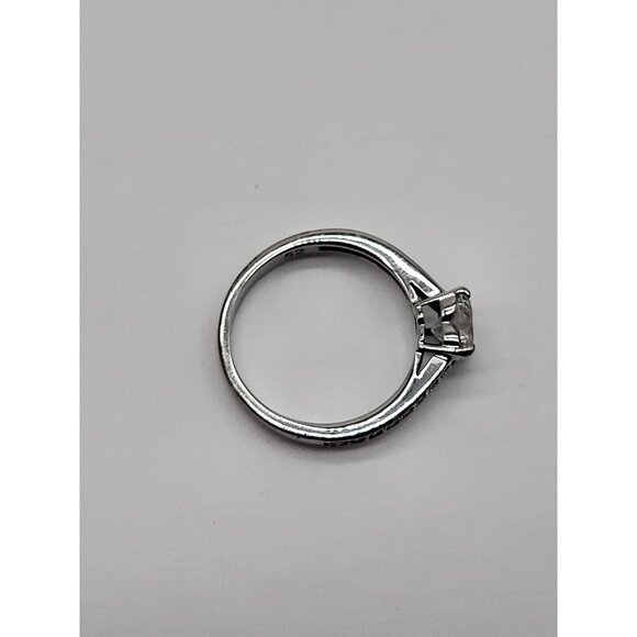 Swarovski Heart Shaped Crystal Ring With Silver-Tone Band - Picture 6 of 15